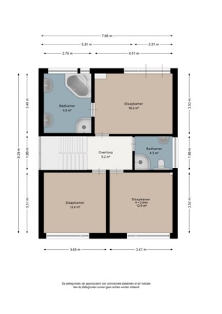 Floor plan - Schoolstraat 33, 6223 BD Maastricht 